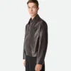 Blouson i glansigt läder Blouson i glansigt läder