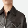 Blouson i glansigt läder Blouson i glansigt läder