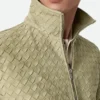 Blouson i Intrecciato-mönstrat mocka Blouson i Intrecciato-mönstrat mocka