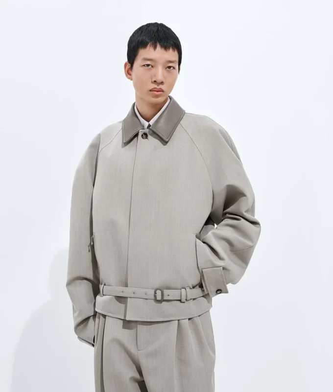 Blouson i melerad ull Blouson i melerad ull