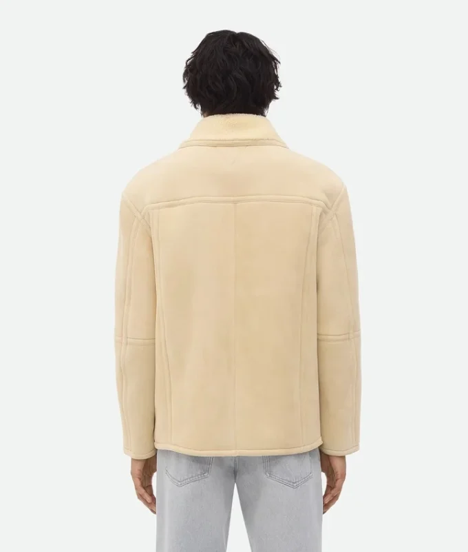 Blouson i merinoull och fårskinn Blouson i merinoull och fårskinn