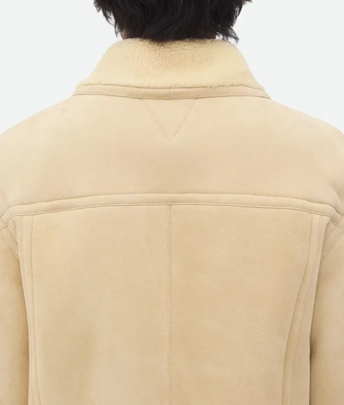 Blouson i merinoull och fårskinn Blouson i merinoull och fårskinn