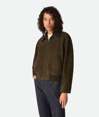 Blouson i mocka