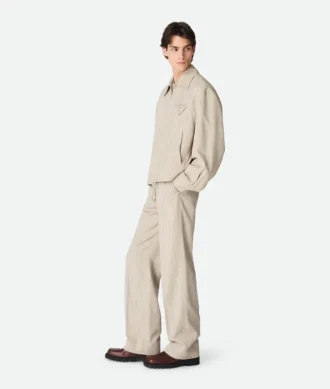 Blouson i viskos och siden