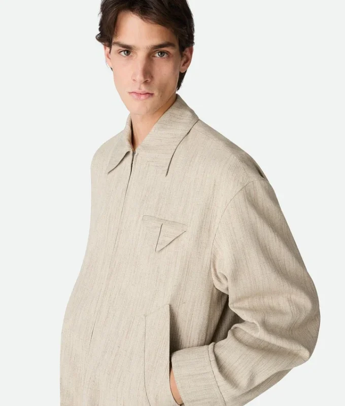 Blouson i viskos och siden Blouson i viskos och siden