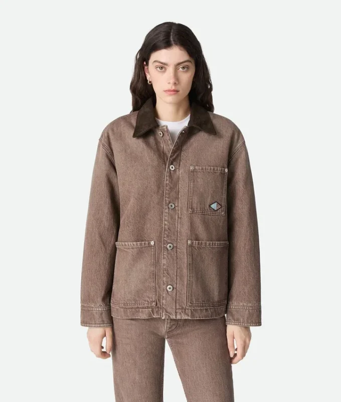 Brun denimjackor Brun denimjackor