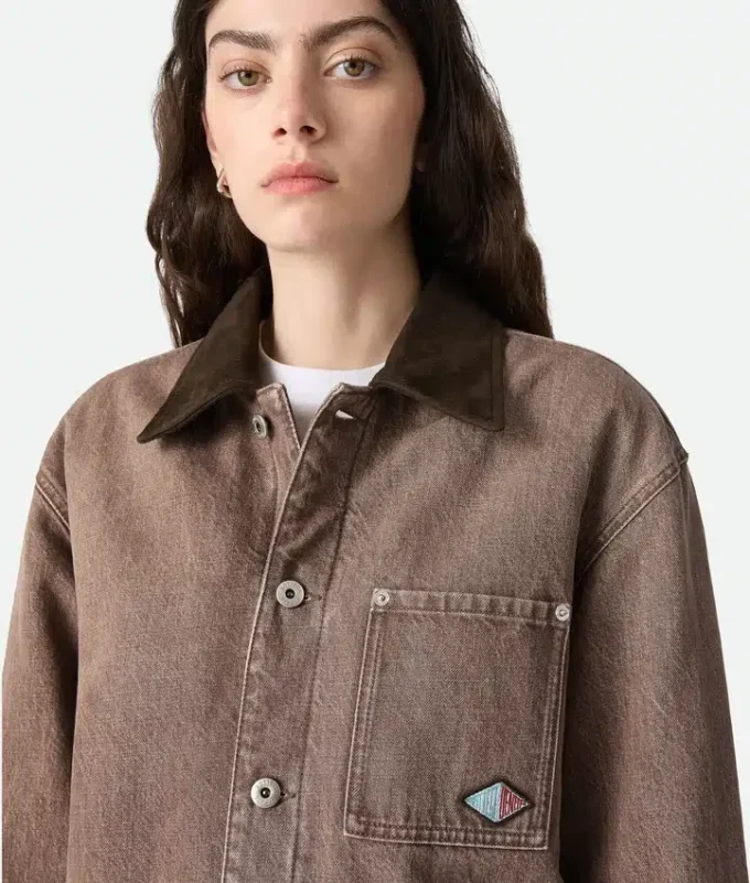 Brun denimjackor Brun denimjackor