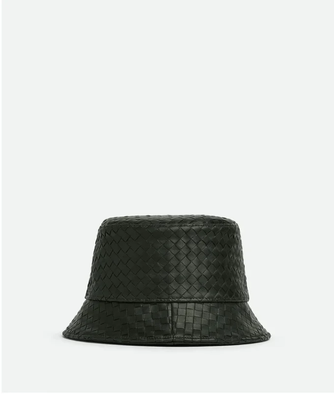 Bucket hat i Intrecciato-läder Bucket hat i Intrecciato-läder