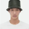 Bucket hat i Intrecciato-läder Bucket hat i Intrecciato-läder