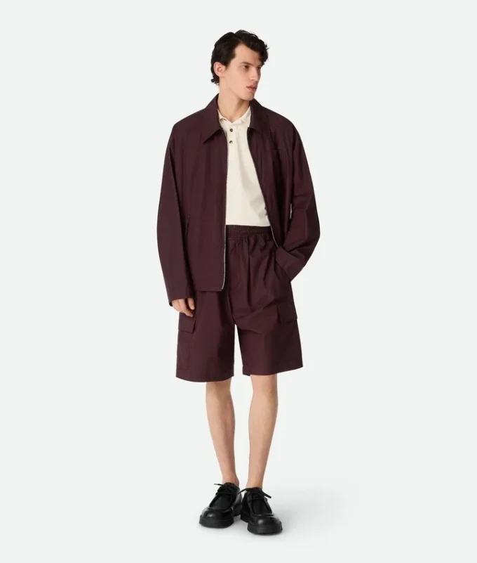 Cargoshorts i hartsbehandlad bomull Cargoshorts i hartsbehandlad bomull