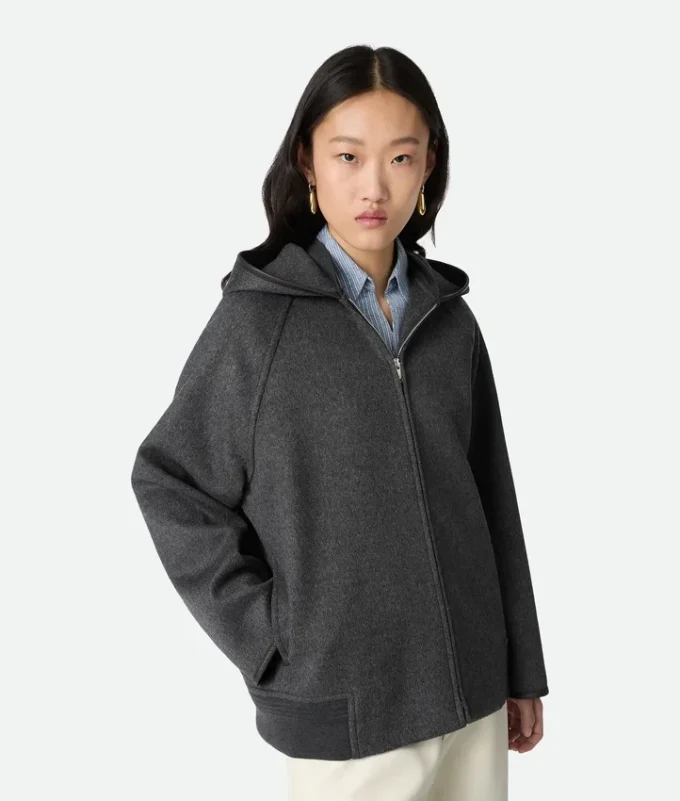 Dubbelvänd blouson i ull Dubbelvänd blouson i ull