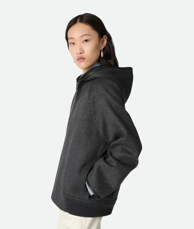 Dubbelvänd blouson i ull Dubbelvänd blouson i ull