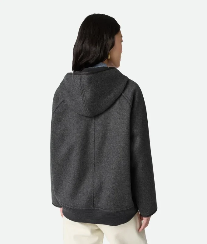Dubbelvänd blouson i ull Dubbelvänd blouson i ull