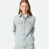 Extra blekt denimskjorta Extra blekt denimskjorta