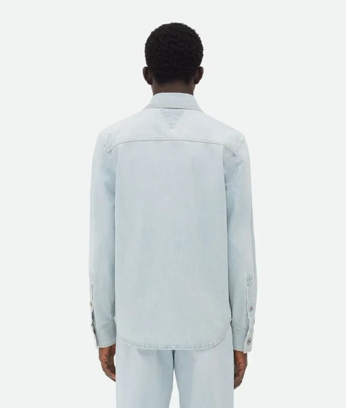 Extra blekt denimskjorta Extra blekt denimskjorta
