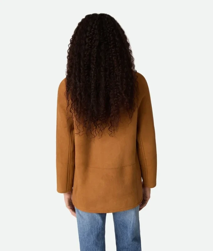 Filtad merino-shearlingkapp Filtad merino-shearlingkapp