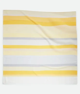 Foulard i randig silketwill