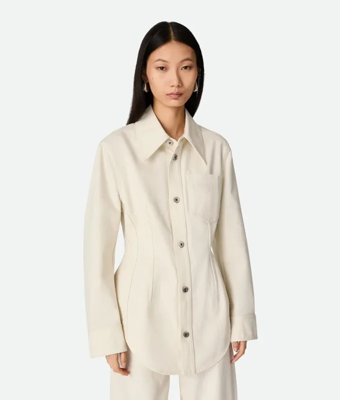 Färgad denimskjorta Färgad denimskjorta