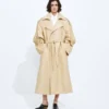 Halvblank lädertrenchcoat Halvblank lädertrenchcoat