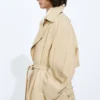 Halvblank lädertrenchcoat Halvblank lädertrenchcoat