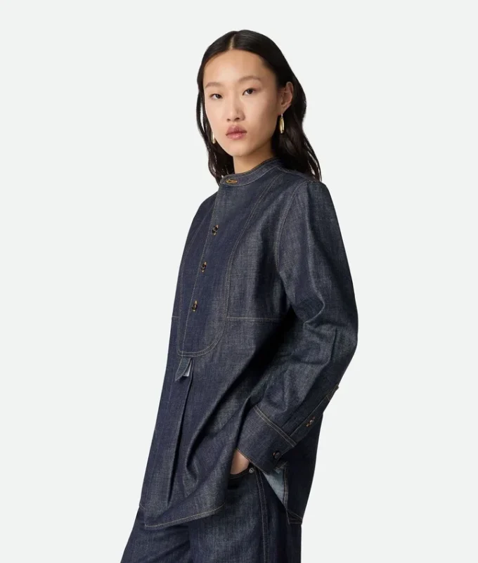 Indigo-denimskjorta Indigo-denimskjorta