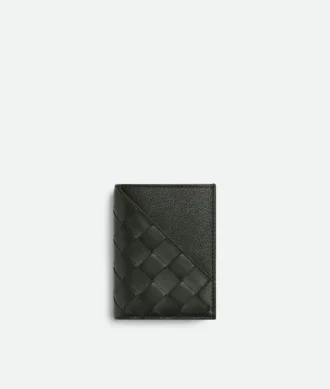Intrecciato Diagonal Slim Flap kortfodral