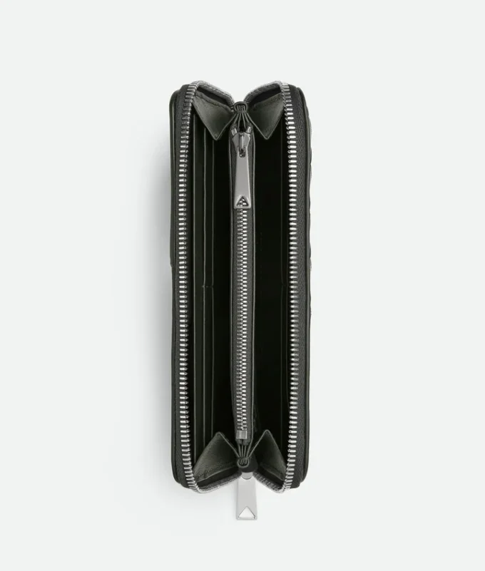 Intrecciato Diagonal Zip Around-plånbok Intrecciato Diagonal Zip Around-plånbok