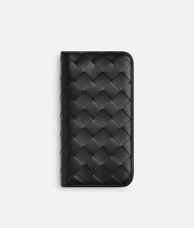 Intrecciato iPhone 16 Pro Foglio-fodral