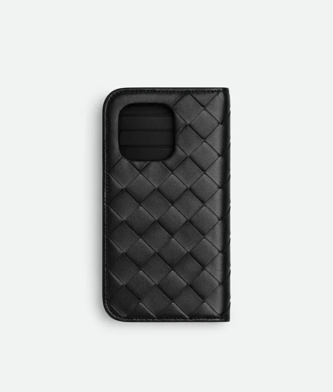 Intrecciato iPhone 16 Pro Foglio-fodral