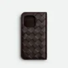 Intrecciato iPhone 16 Pro Foglio-fodral