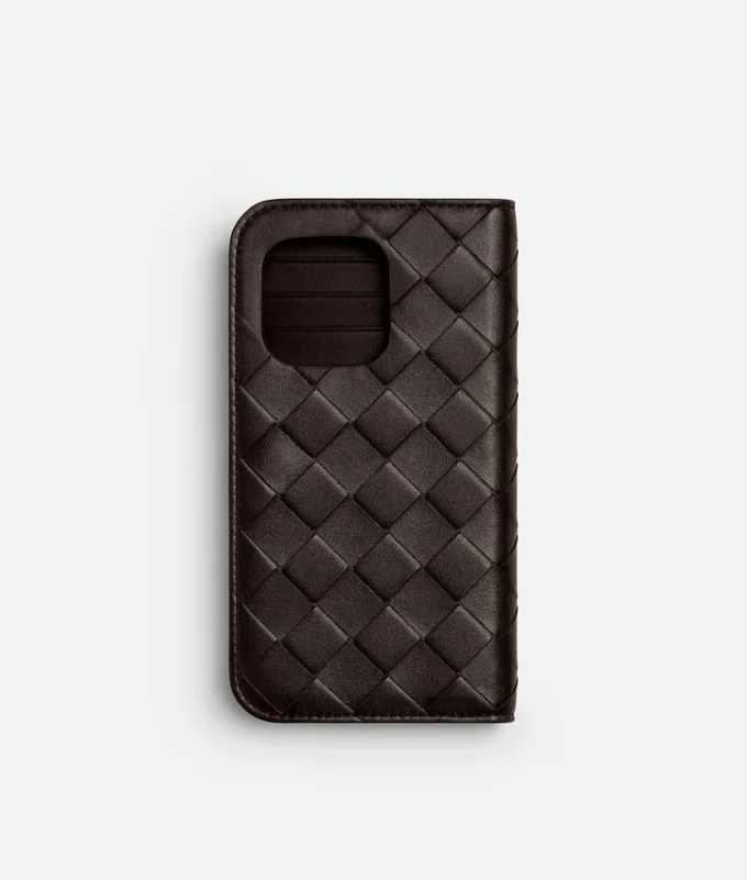 Intrecciato iPhone 16 Pro Foglio-fodral