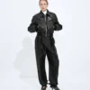 Intrecciato-läderblouson Intrecciato-läderblouson