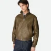 Intrecciato-läderblouson Intrecciato-läderblouson