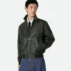 Intrecciato-läderblouson Intrecciato-läderblouson
