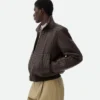 Intrecciato-läderblouson Intrecciato-läderblouson