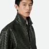 Intrecciato-läderblouson Intrecciato-läderblouson