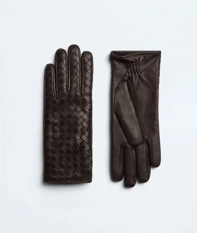 Intrecciato-läderhandskar Intrecciato-läderhandskar