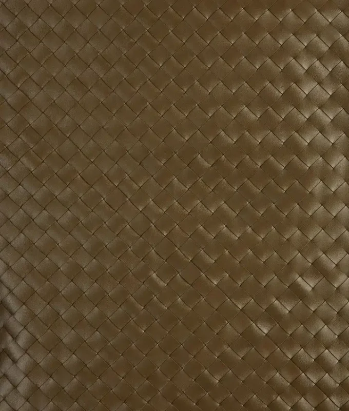 Intrecciato-läderkjol Intrecciato-läderkjol