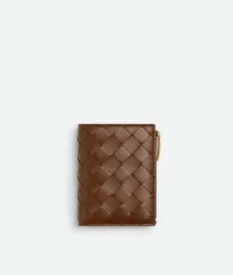 Intrecciato liten plånbok med två fack