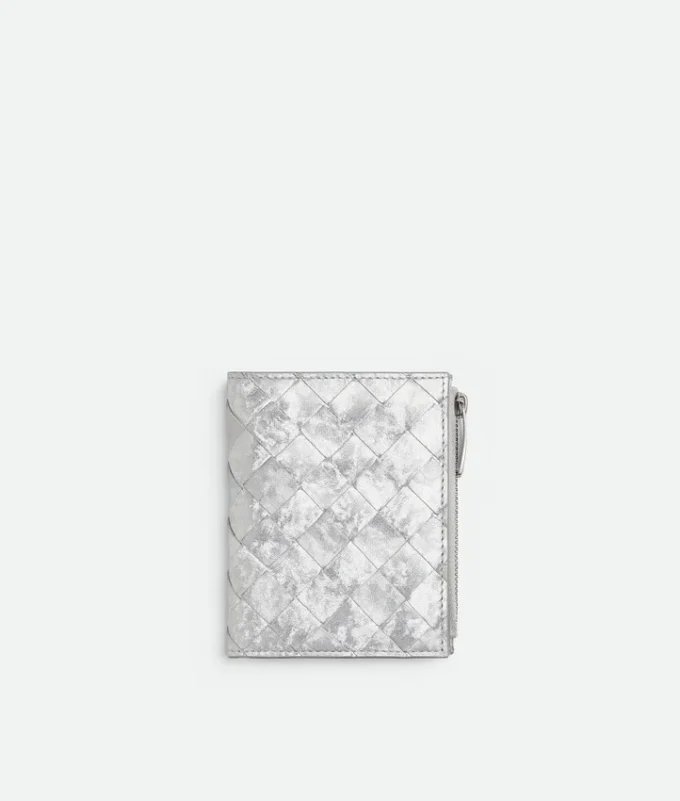Intrecciato liten plånbok med två fack Intrecciato liten plånbok med två fack