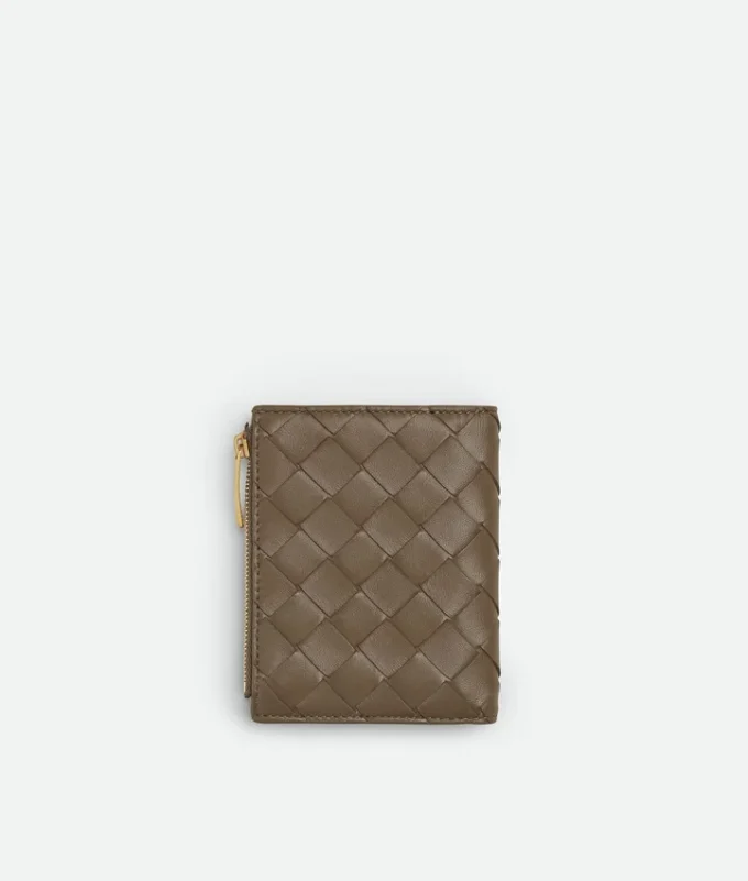 Intrecciato liten plånbok med två fack
