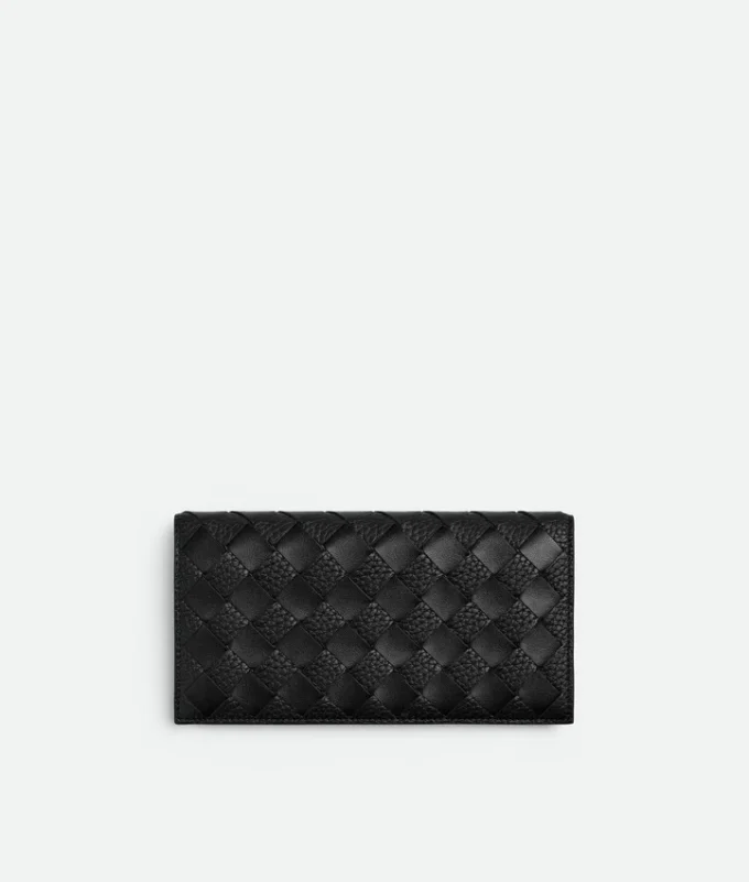 Intrecciato lång plånbok med myntficka Intrecciato lång plånbok med myntficka