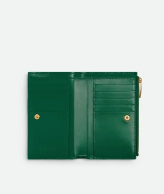 Intrecciato Medium plånbok med två fack