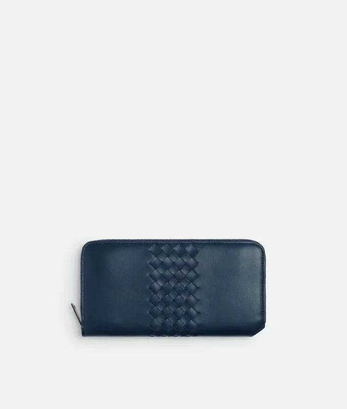 Intrecciato Piccolo plånbok med dragkedja