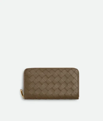 Intrecciato plånbok med dragkedja