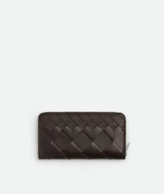 Intrecciato plånbok med dragkedja
