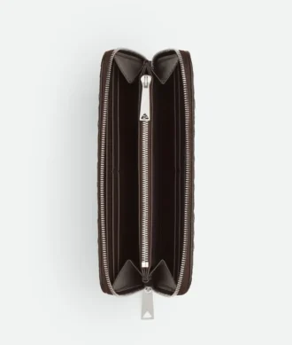 Intrecciato plånbok med dragkedja