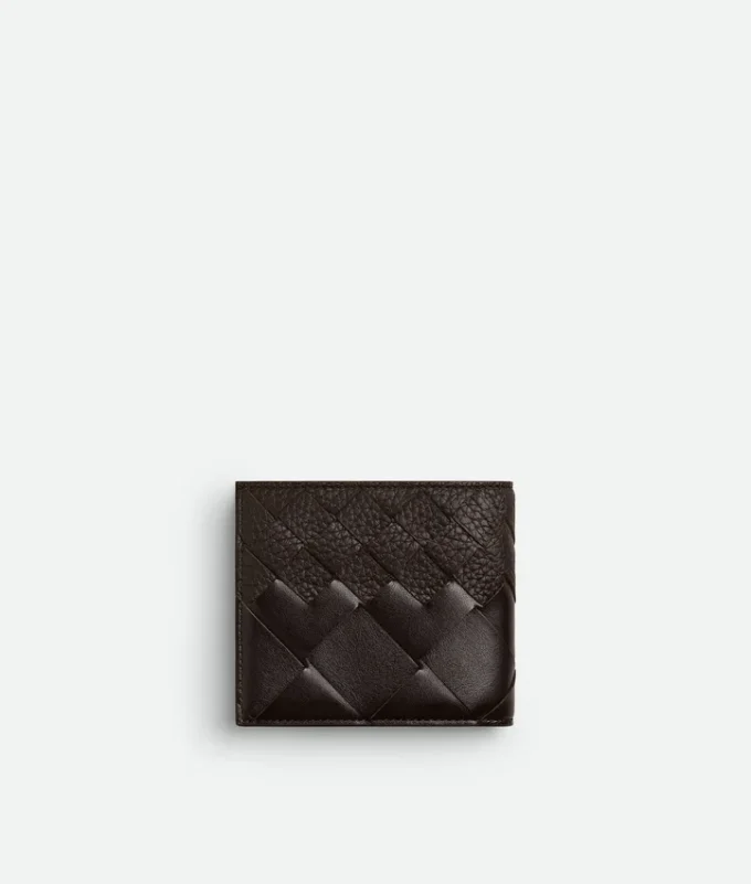 Intrecciato-plånbok med två fack
