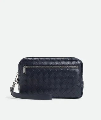 Intrecciato-pouch med handledsrem Intrecciato-pouch med handledsrem