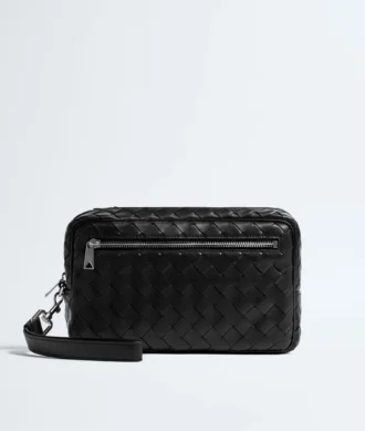 Intrecciato-pouch med handledsrem Intrecciato-pouch med handledsrem